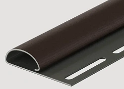 Финишный профиль для сайдинга Деке PREMIUM и STANDARD Шоколад